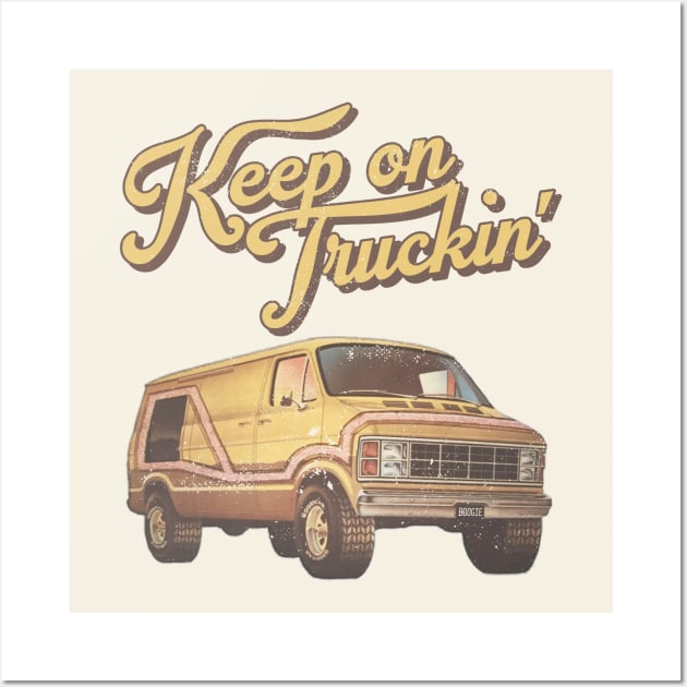 Keep On Truckin' Wall Art by darklordpug